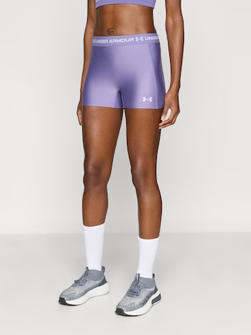 UNDER ARMOUR Skinny Športne hlače | vijolična barva: sprednja stran