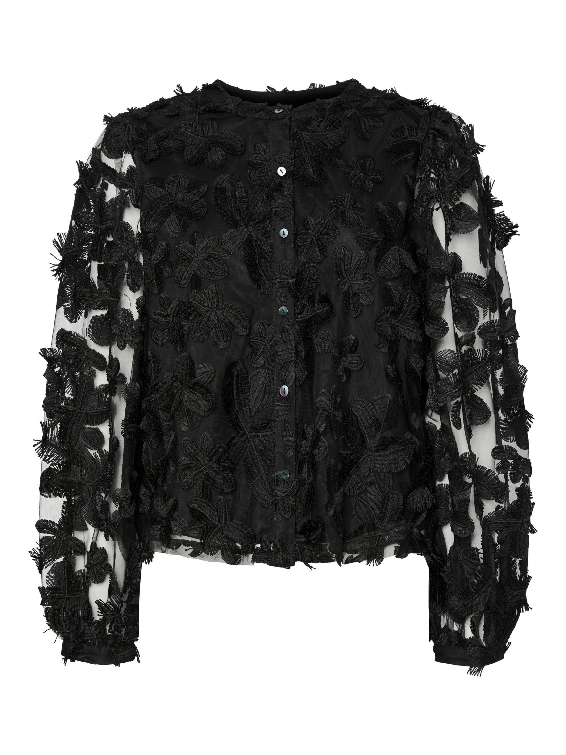 YAS - Blusa 'YASKarly' en negro: frente