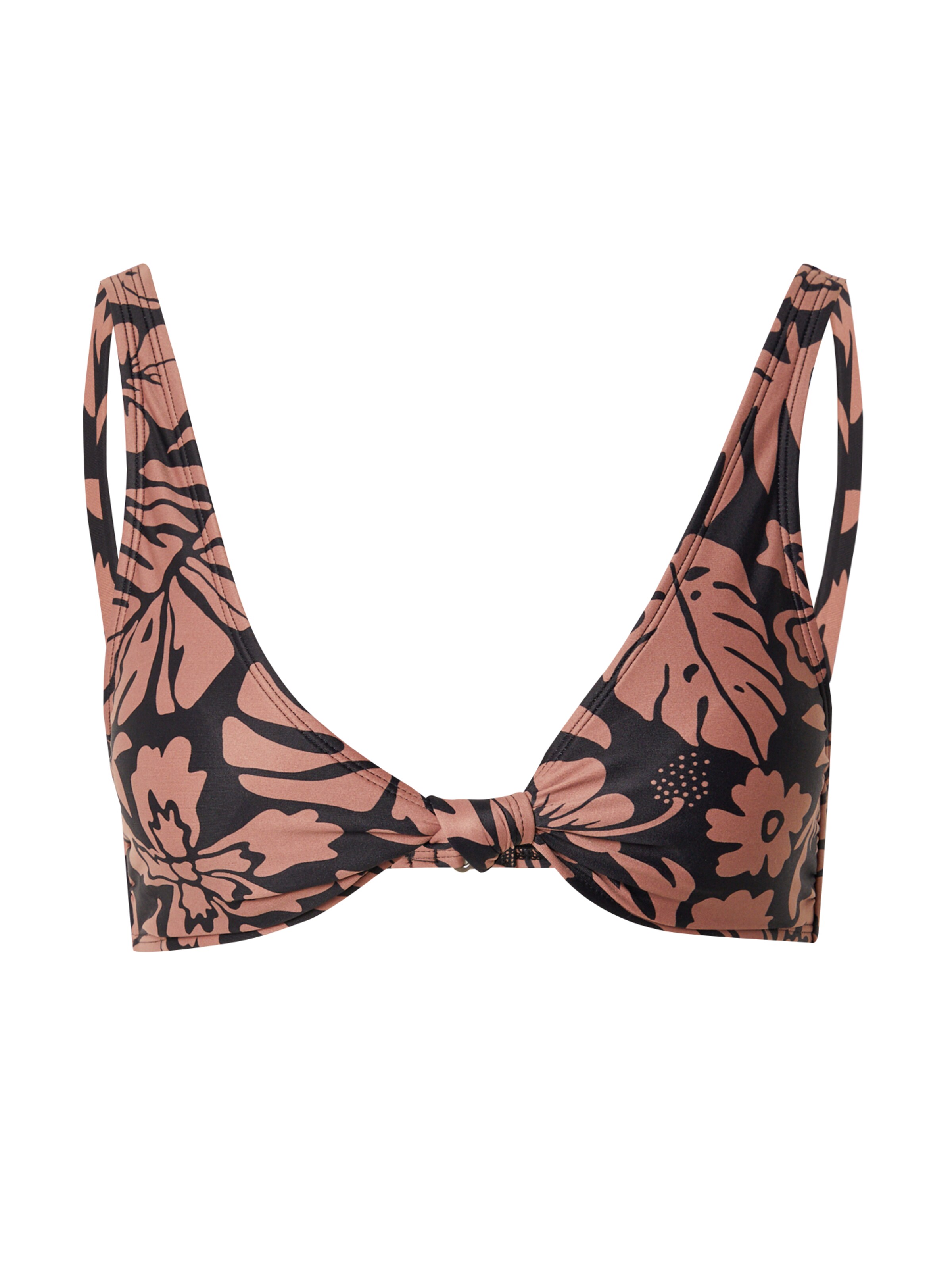 Hurley Bustier Bikinioverdel i sort: forside