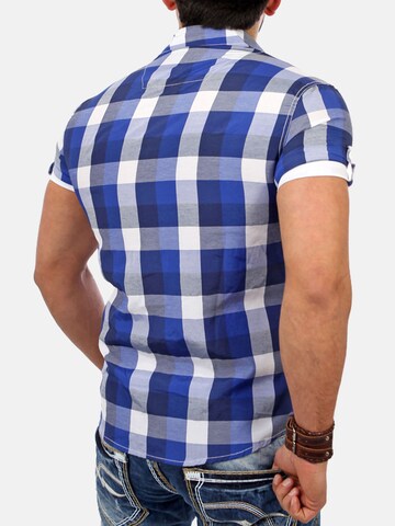 Reslad Slim Fit Hemd 'RS7065'‌‌‌‌‌‌‌‌ in Blau: Vorderseite