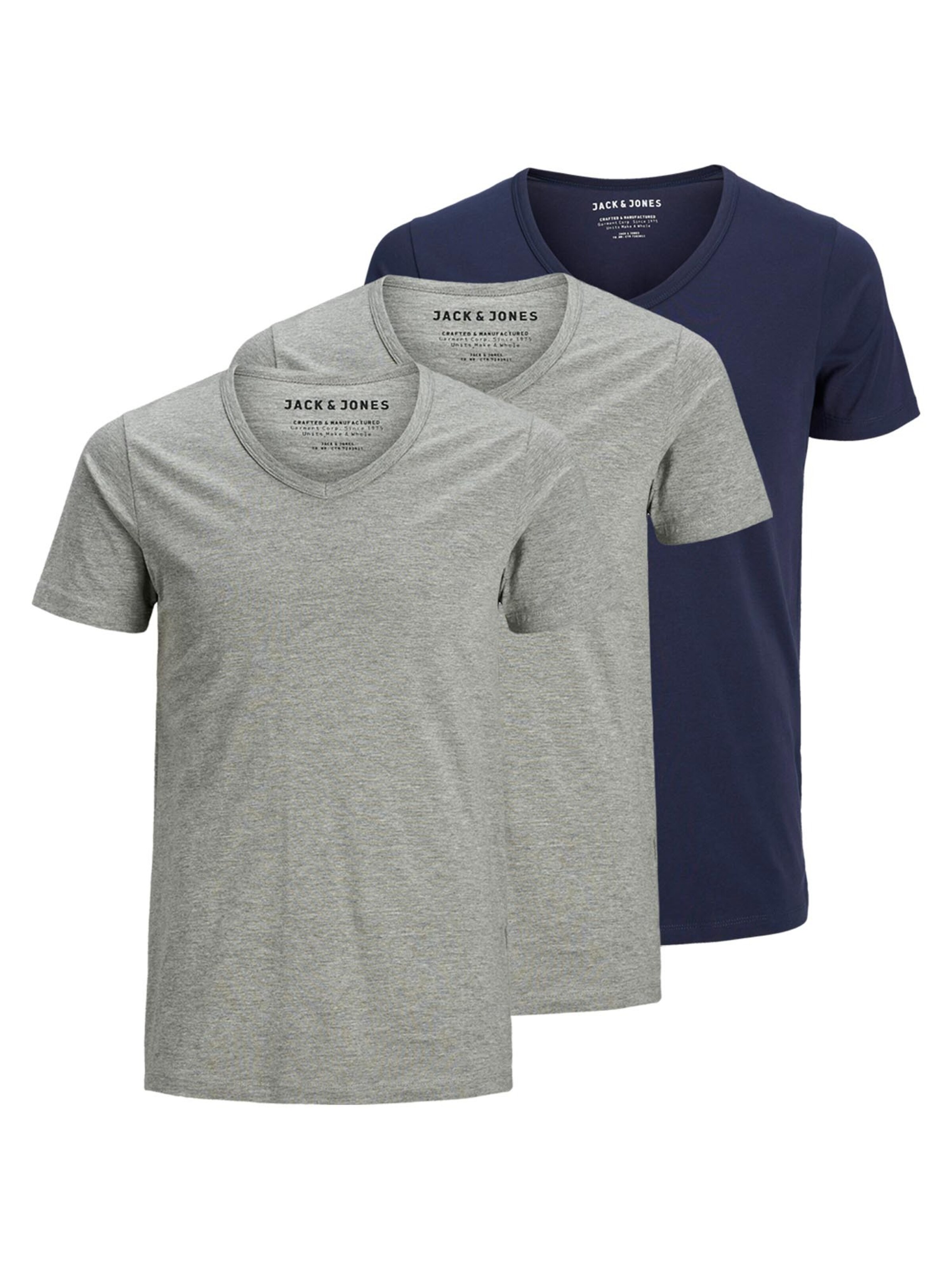 JACK & JONES Shirt 'Essentials' in Grijs: voorkant