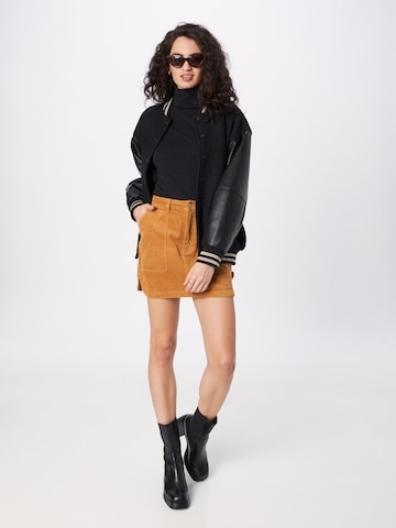 NEON & NYLON Skirt 'LASH' in Brown