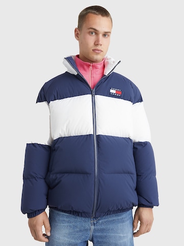 Tommy Jeans Winterjas 'Authentic' in Blauw: voorkant