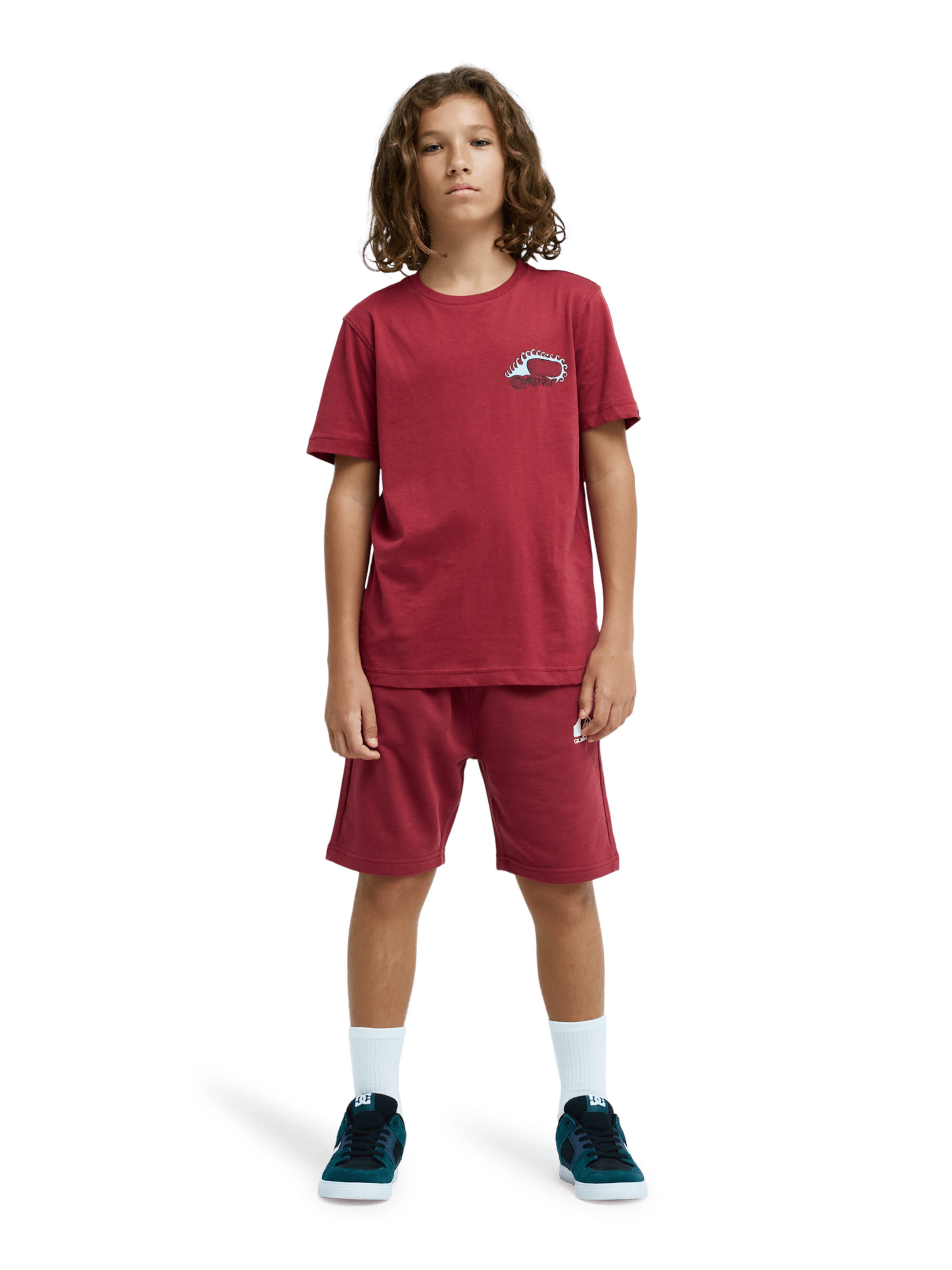QUIKSILVER Regular Pants 'Easy Day' in Red