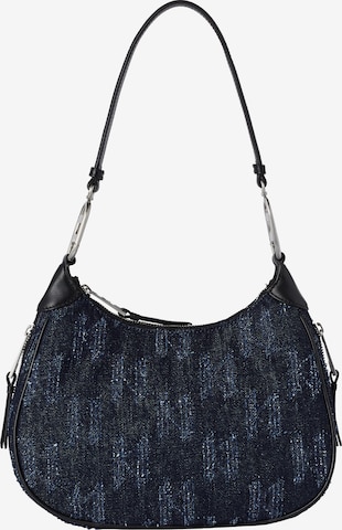 Karl Lagerfeld - Bolso de hombro en azul: frente