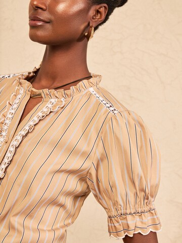 love & roses - Blusa en beige