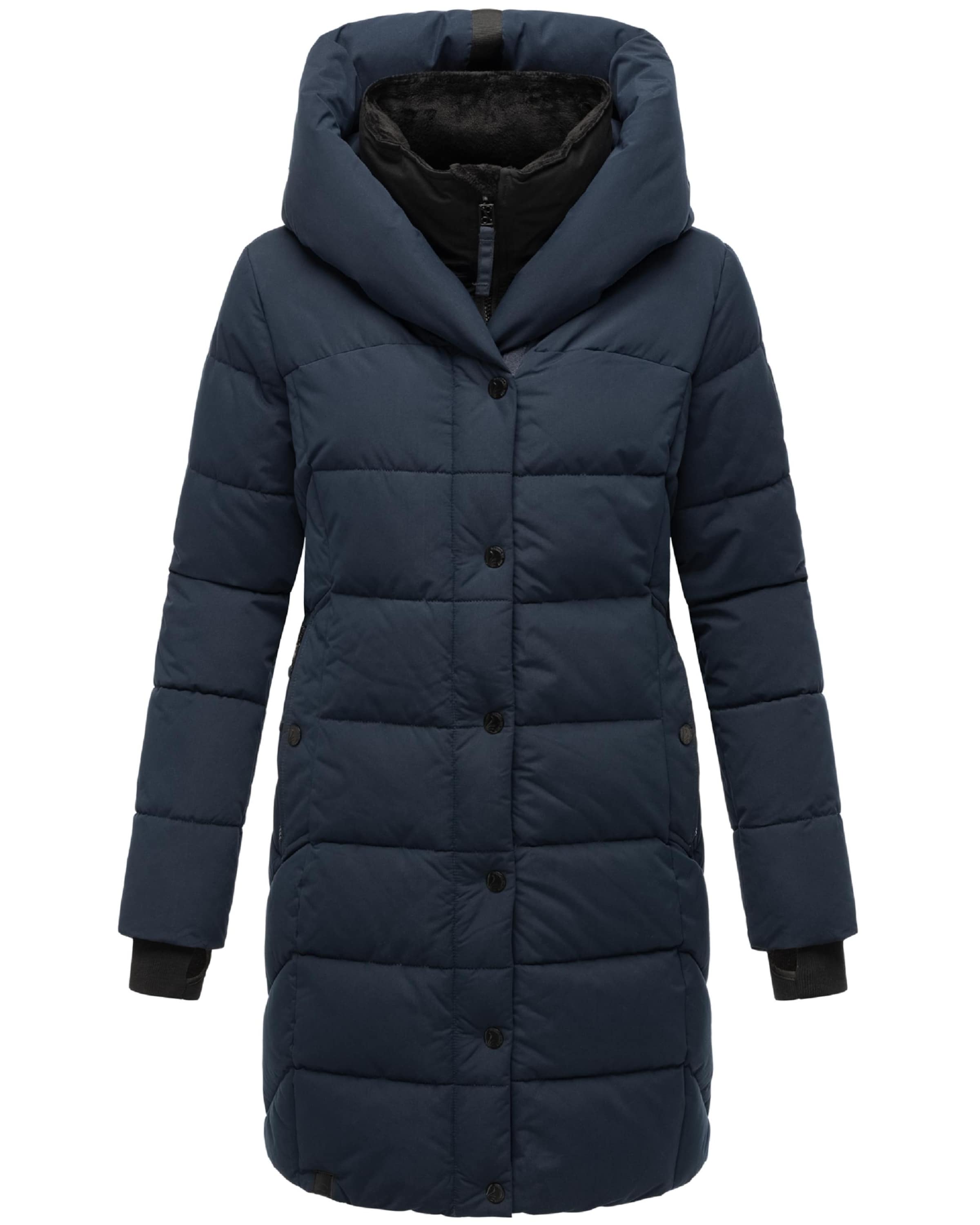 NAVAHOO Zimný kabát 'Knutschilein' - Modrá: predná strana