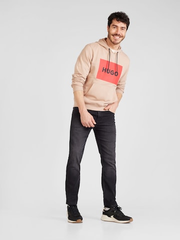 Sweat-shirt 'Duratschi' HUGO Red en beige