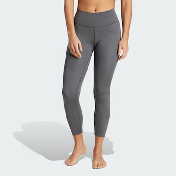 Skinny Pantalon de sport 'All Me' ADIDAS PERFORMANCE en gris : devant