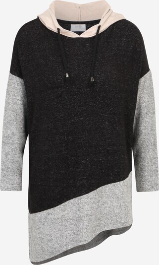 Wallis Petite Sweatshirt in anthrazit / graumeliert / puder, Produktansicht