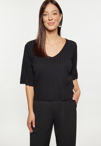 Pull-over Usha en noir : devant