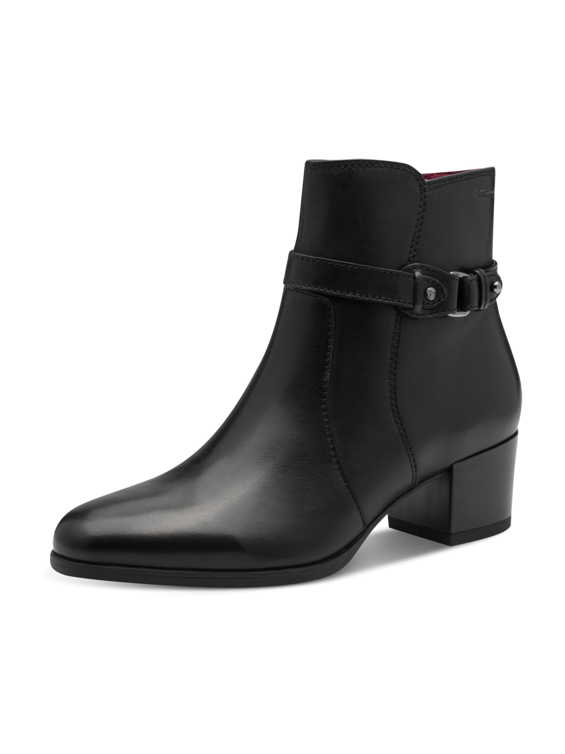 Cizme glezne Tamaris pe negru, Vizualizare produs