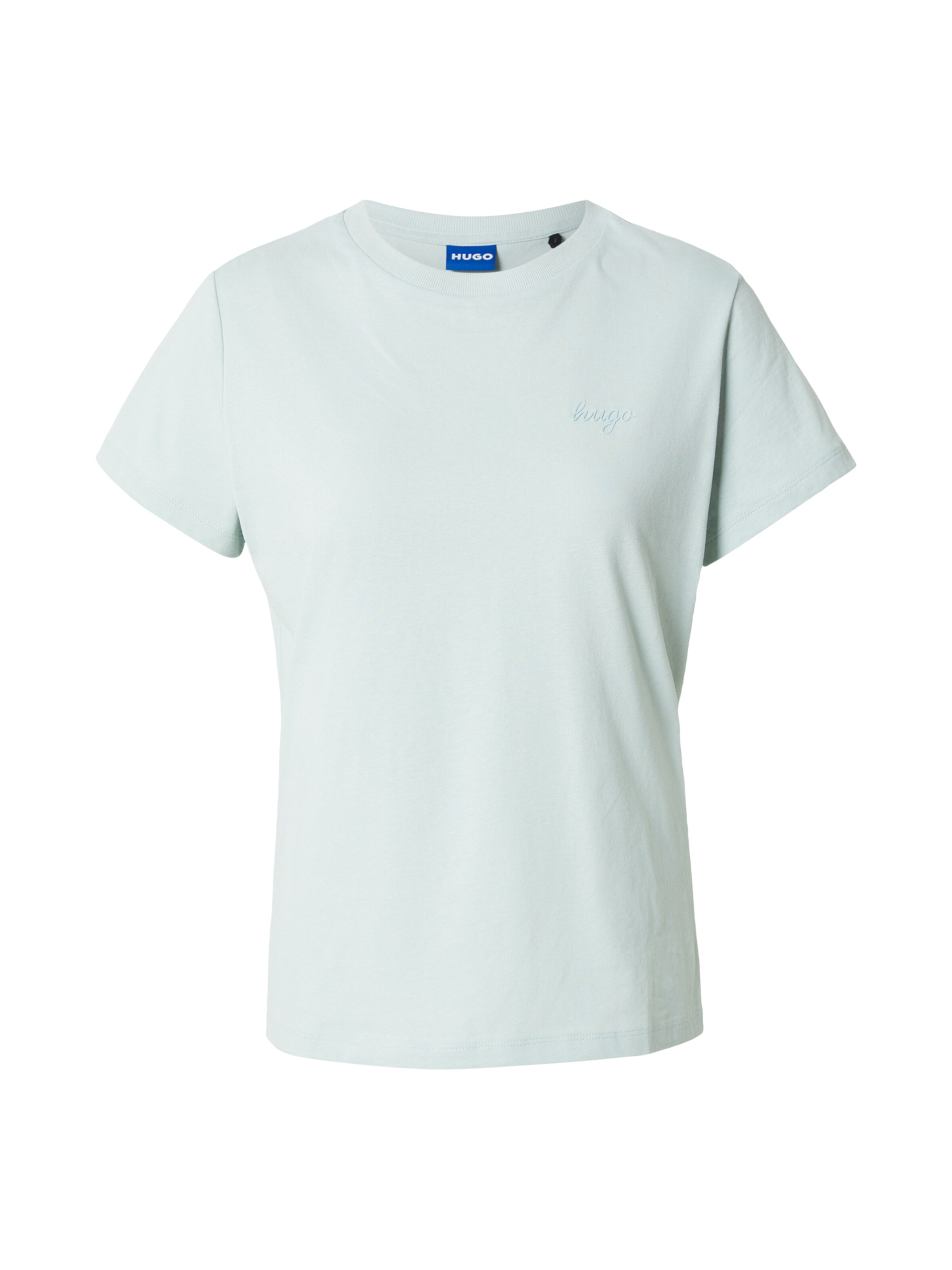 HUGO T-shirt 'Damatee_B' i grön: framsida