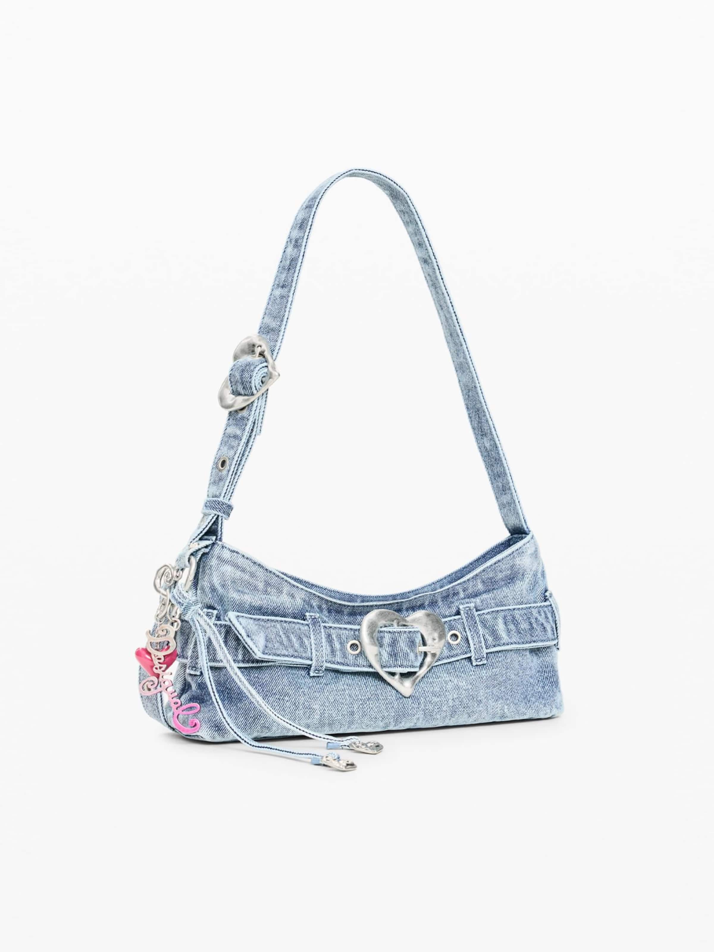 Desigual - Mala de ombro em azul: frente