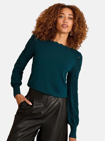 love & roses Pullover in Grün: Vorderseite