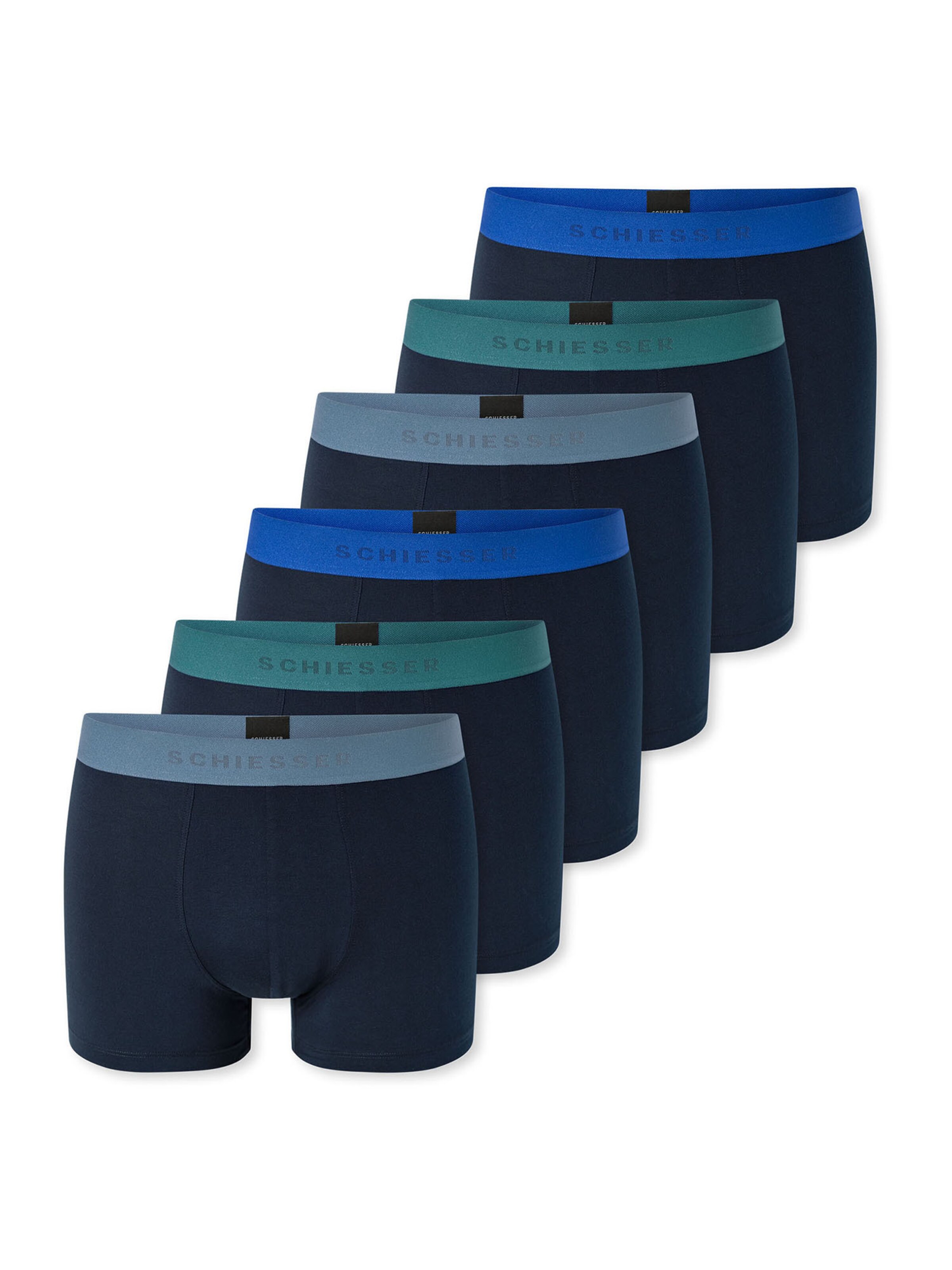 SCHIESSER Boxershorts ' 95/5 ' in Blauw: voorkant
