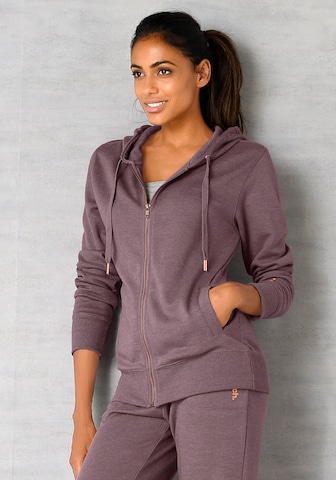 BENCH Sweatjakke i lilla: forside