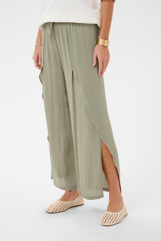 Loosefit Pantalon 'Allie' Cream en vert
