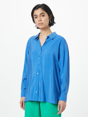 modström Blouse 'Christopher' in Blauw: voorkant