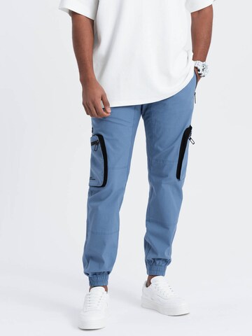 Ombre Tapered Trousers 'OM-PAJO-0135' in Blue