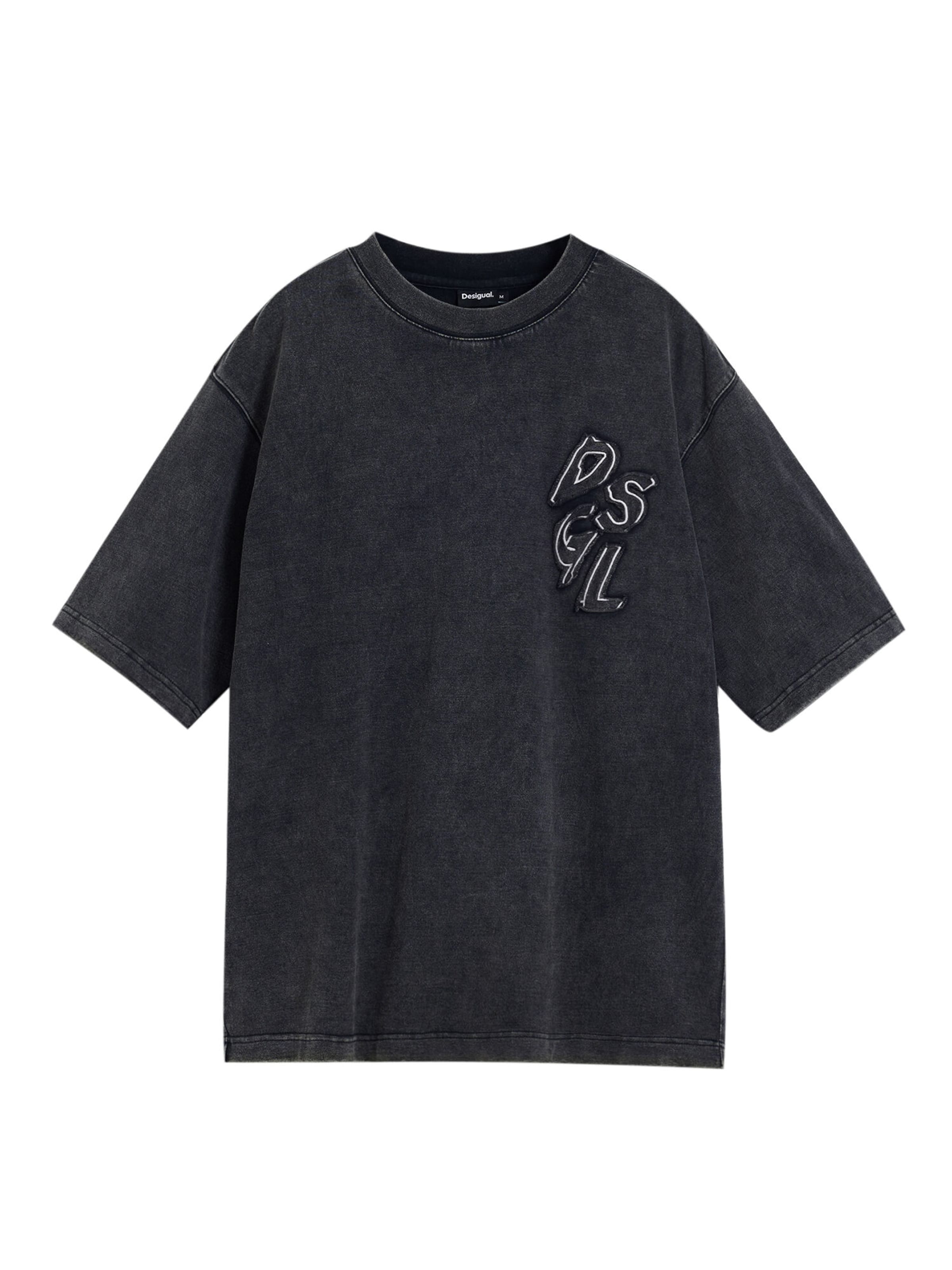 Desigual Tričko – černá: přední strana