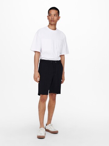 Only & Sons Regular Shorts 'Neil' in Schwarz