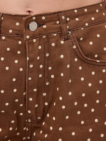 IT'S BASIC Baggy Jeans 'POLKA BAGGY LOW RISE JEANS' in Bruin