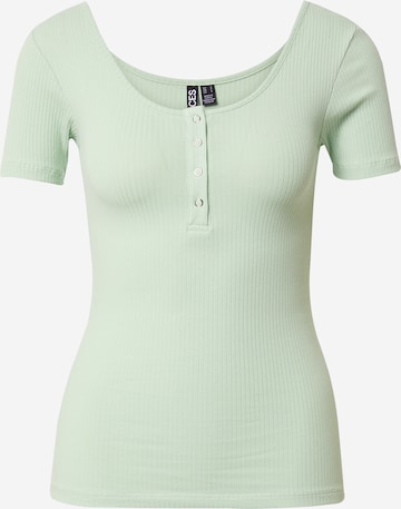 PIECES Shirt 'KITTE' in Green: front