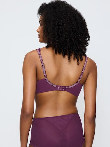 TRIUMPH T-shirt Bra ' Wild Gardenia Florale ' in Purple