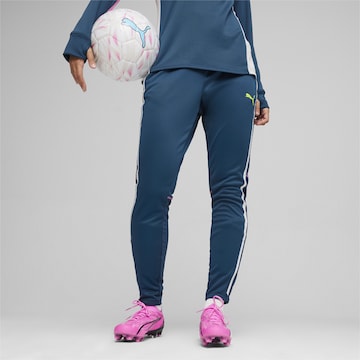 PUMA - Tapered Calças de desporto 'Individual BLAZE' em azul: frente