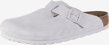 Mule 'Boston' BIRKENSTOCK en blanc : devant