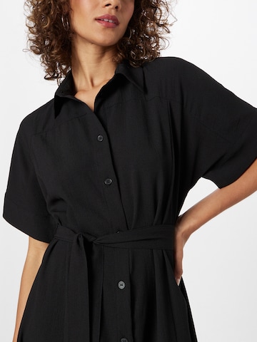 Monki Shirt Dress in Black