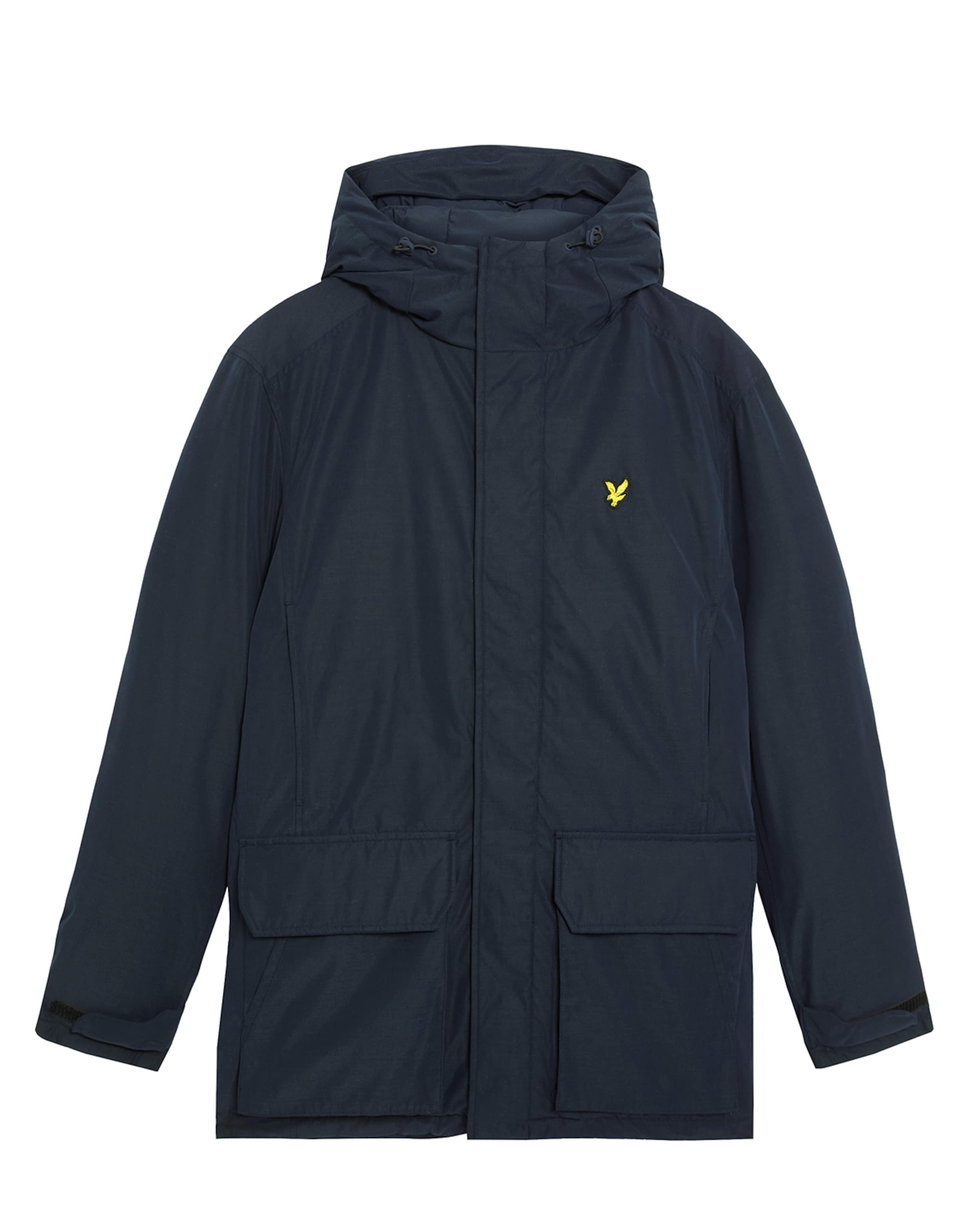 Lyle & Scott Tussenparka in Blauw: voorkant