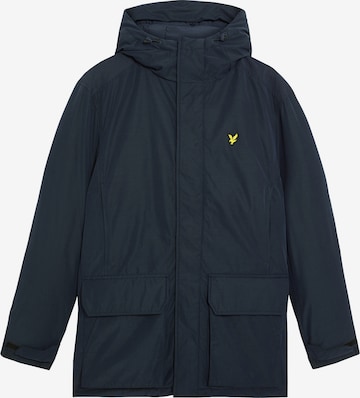Lyle & Scott Tussenparka in Blauw: voorkant