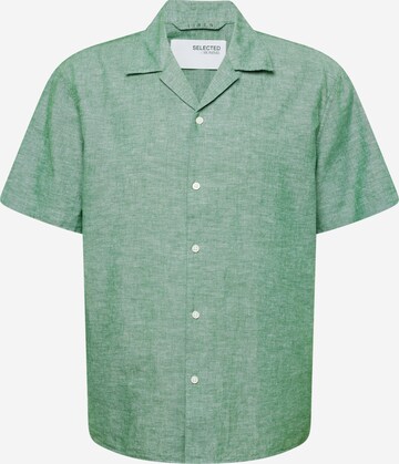 Fit confort Chemise SELECTED HOMME en vert : devant