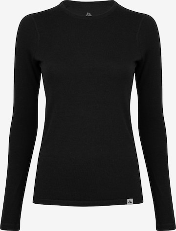 DANISH ENDURANCE Funktionsshirt 'Women's Merino Long Sleeved Shirt' in Schwarz: predná strana