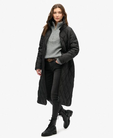 Manteau mi-saison Superdry en noir