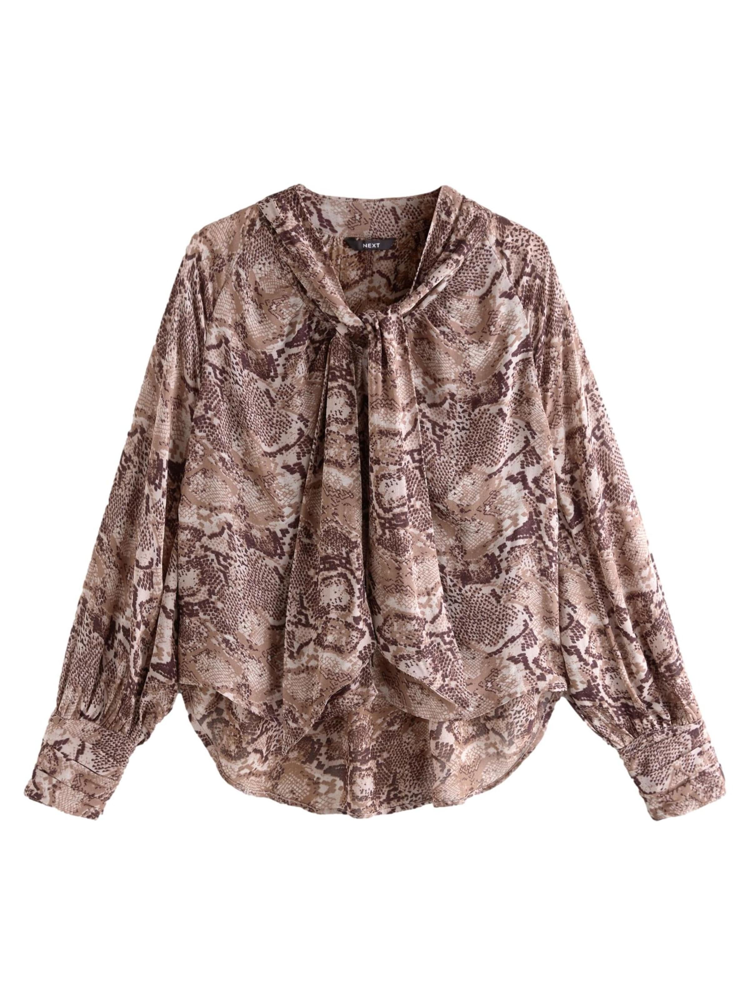 Next Bluse in Braun: Vorderseite