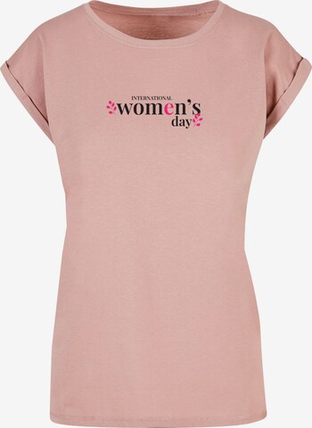 Merchcode Shirt 'WD - International Women's Day 5' in Roze: voorkant
