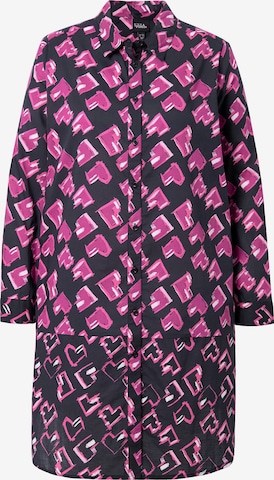 Ulla Popken Bluse in Schwarz: Vorderseite