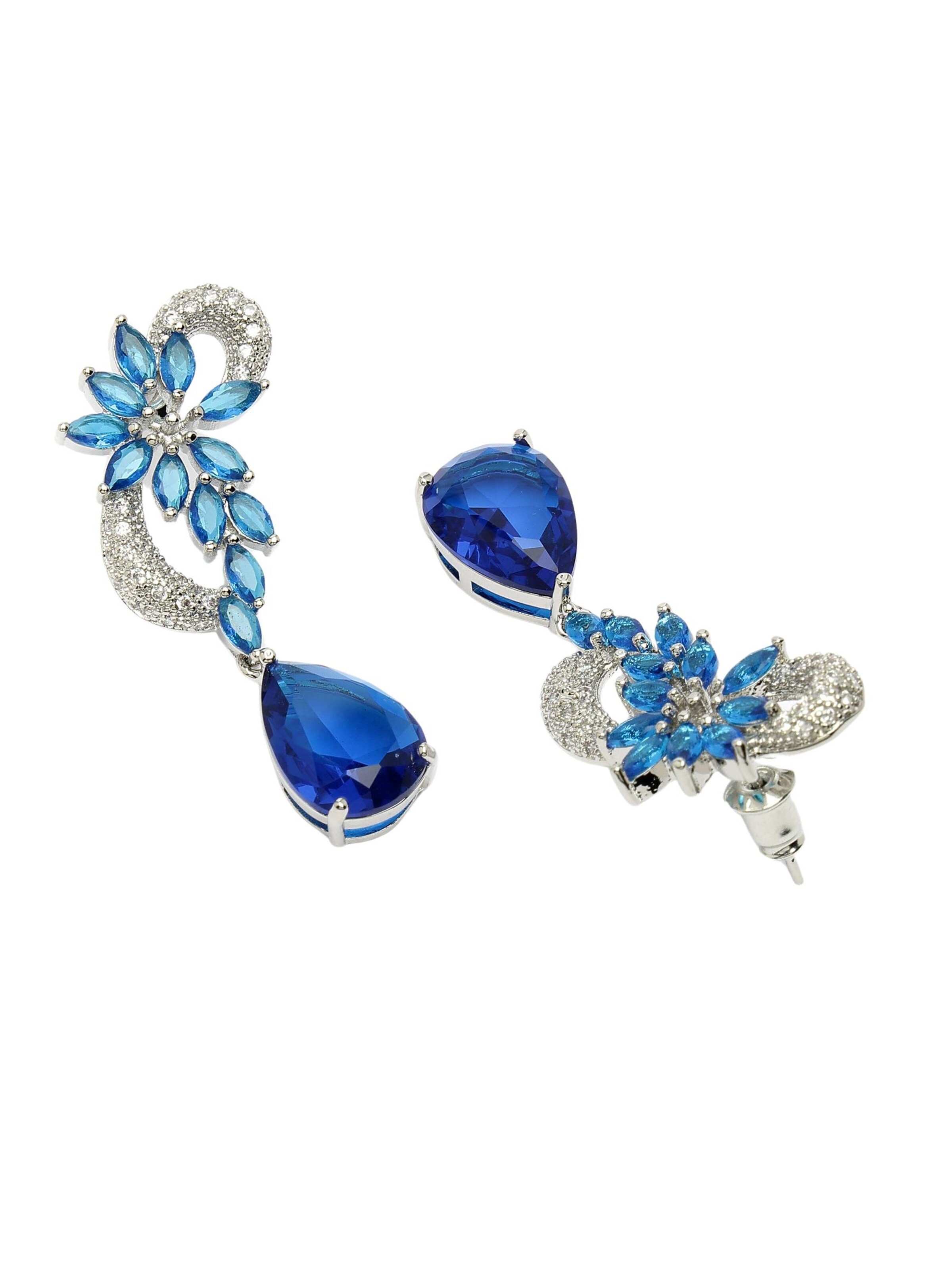 AVANT-GARDE PARIS Oorbellen 'Genevieveya' in Blauw