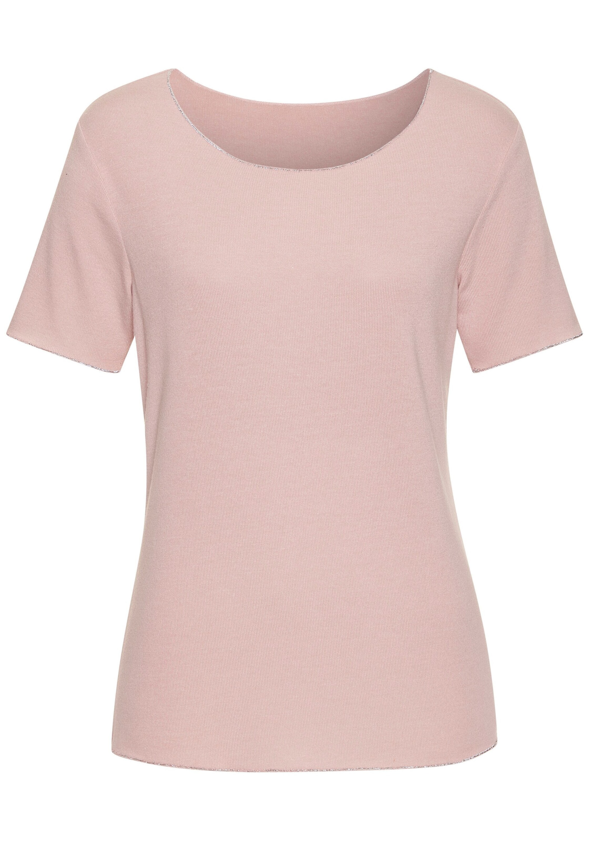 LASCANA Свитер в Ярко-розовый: спереди