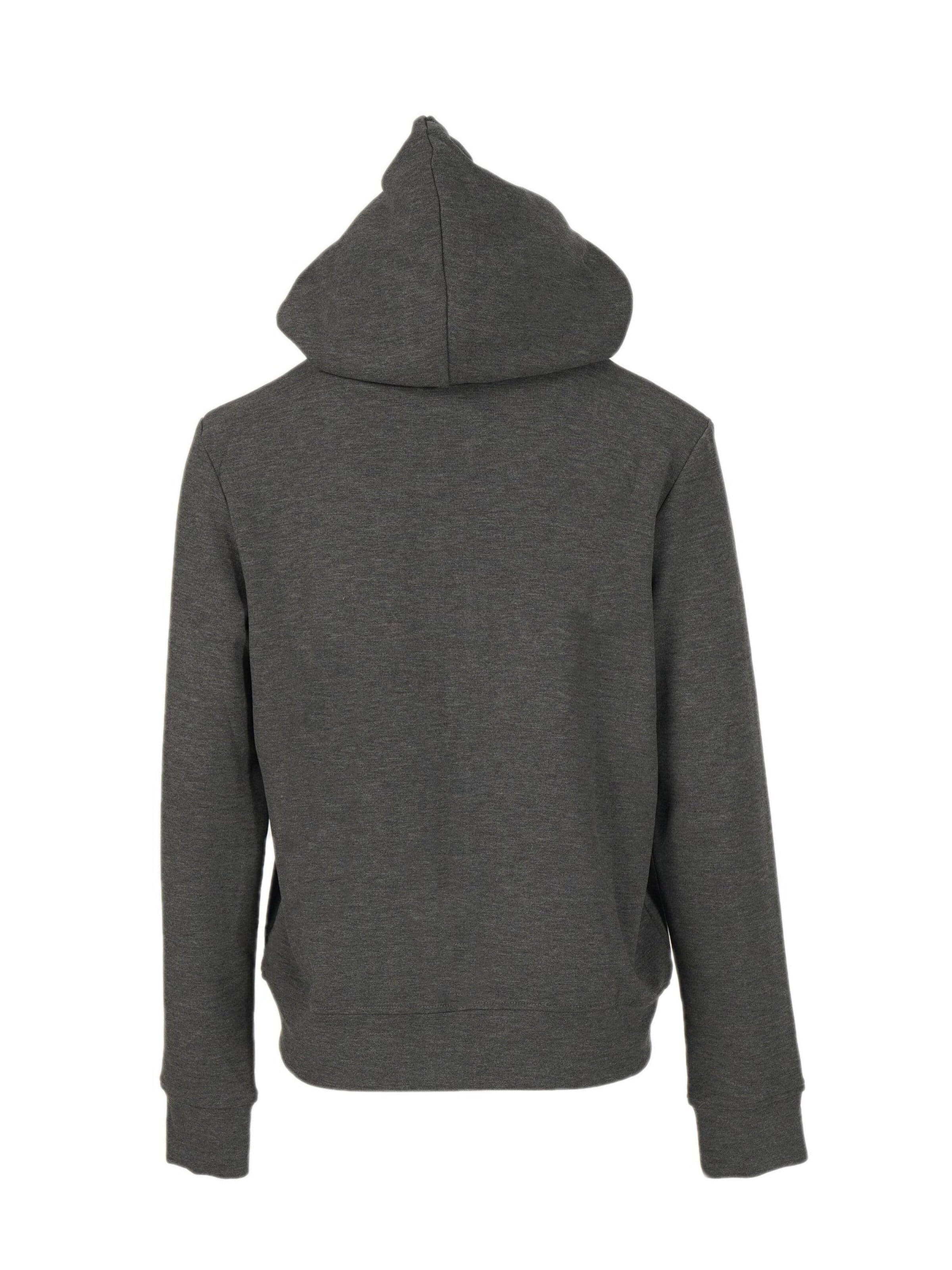 yoligex Bluzka sportowa 'YOLIGEX Kapuzenjacke Melange Grau mit Reißverschluss & Kängurutasche' w kolorze szary
