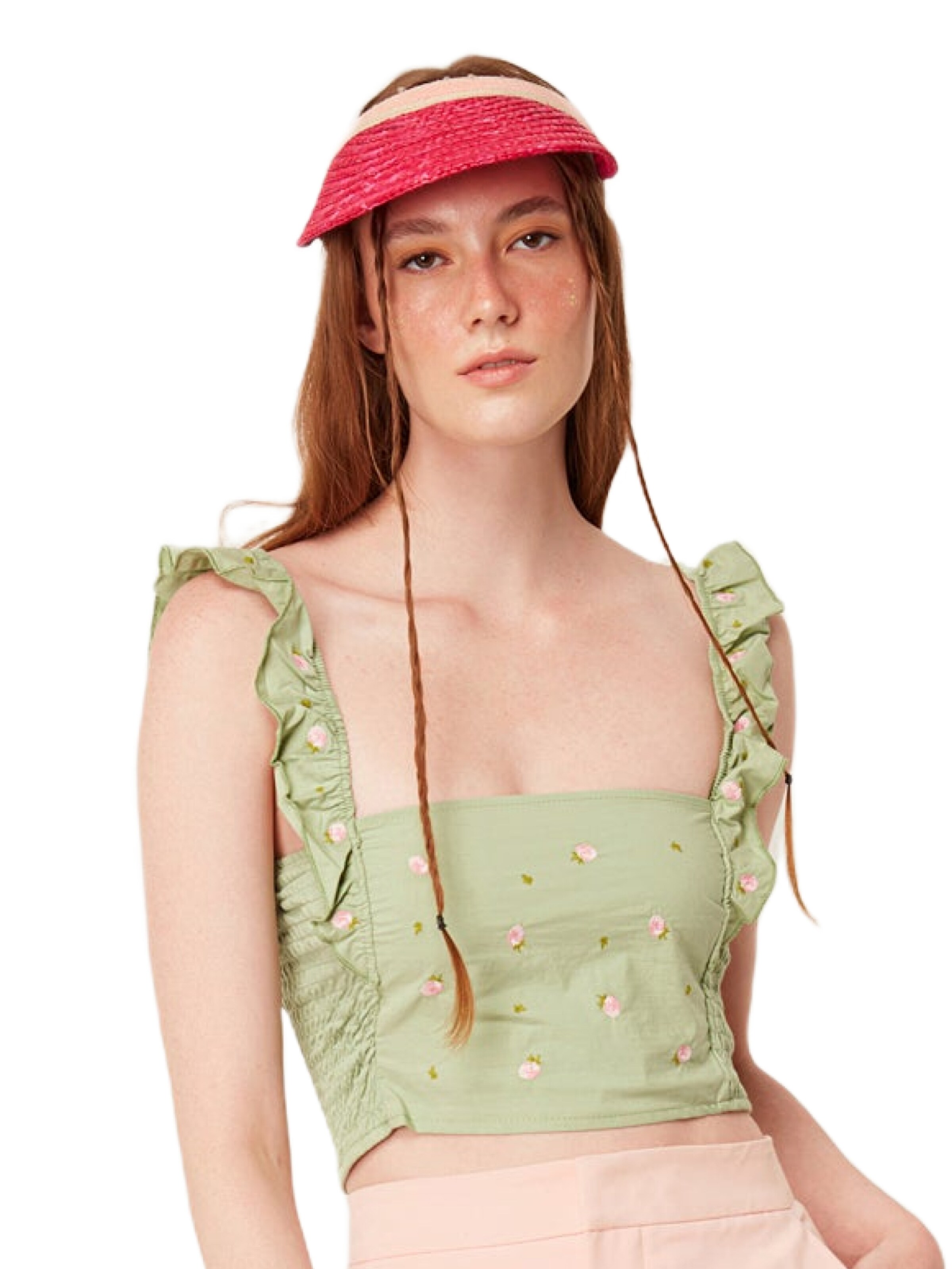 No Matter What Top in Groen: voorkant