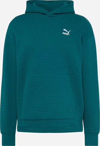 PUMA - Sudadera en verde: frente