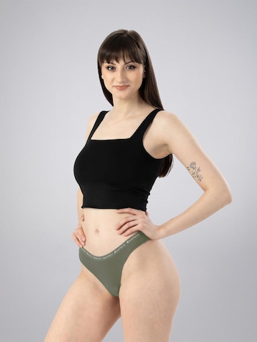 LEAFLETIC Slip 'Leafletic Mid Rise Brazilian' in Groen