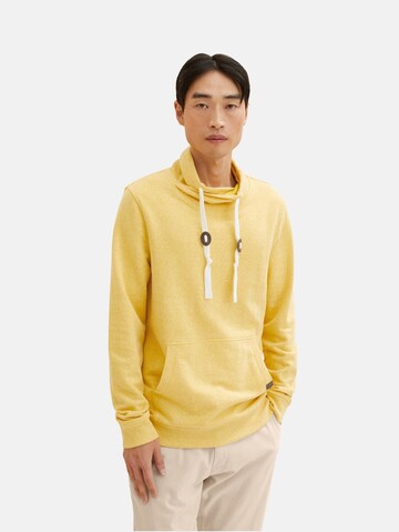 TOM TAILOR - Sweatshirt em amarelo: frente