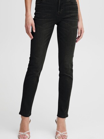 PULZ Jeans - Slimfit Vaquero 'Emma' en negro