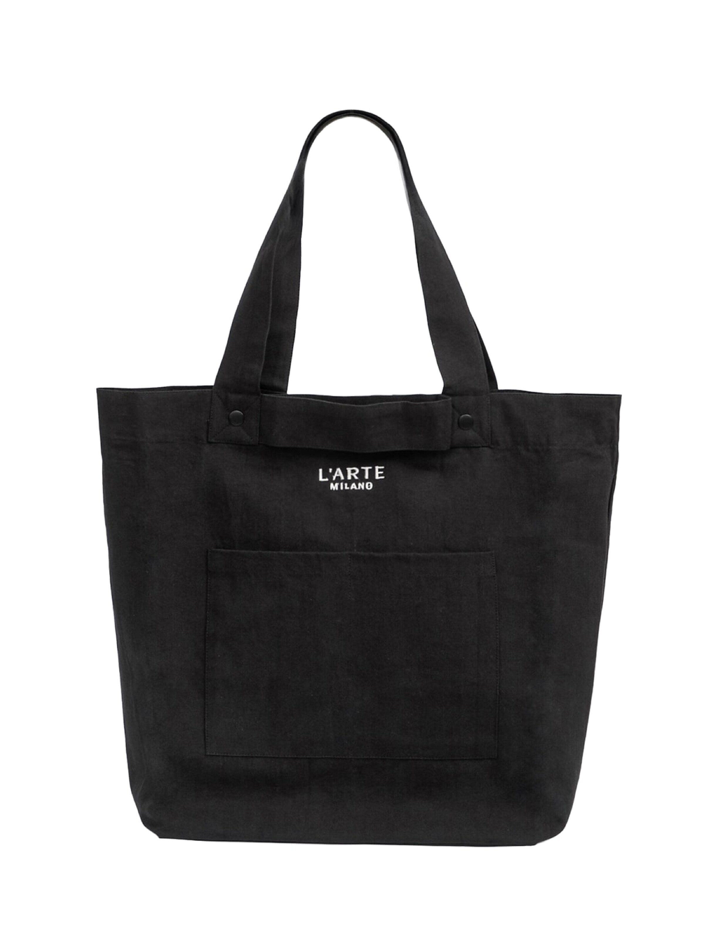 L'Arte Milano Beach bag in Black: front