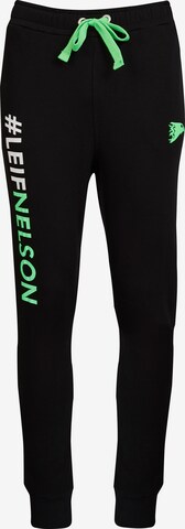 Leif Nelson Slimfit Broek 'LN-8295' in Zwart: voorkant